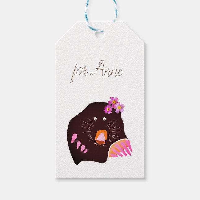 Etiquetas de Presente Personalizadas do Mole (Frente)