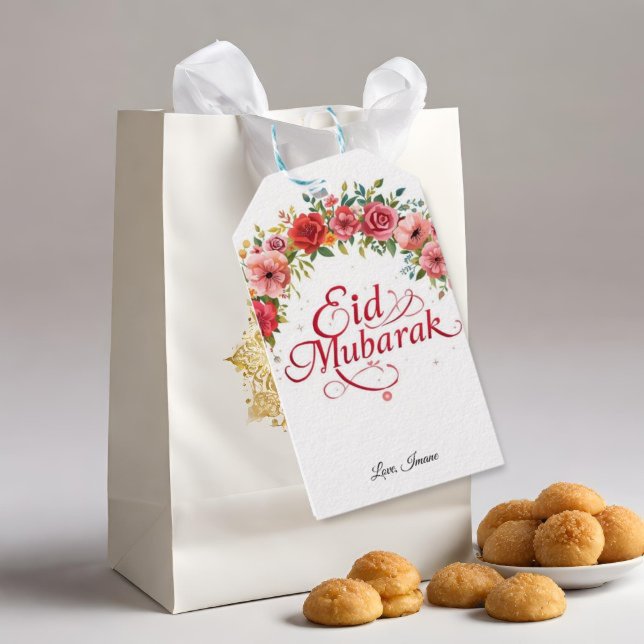 Etiquetas de Presente Personalizadas Eid Mubarak (Criador carregado)