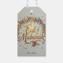 Etiquetas de presente personalizadas Eid Mubarak