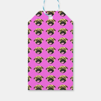 Etiquetas de Presente Pug Rosa