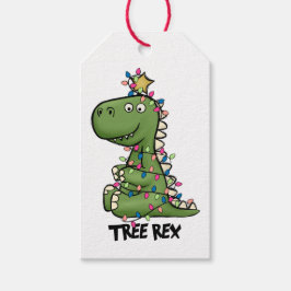 Etiquetas de Presente Rex da Árvore de Cores Aquát