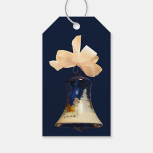 Etiquetas de Presente Sinais Azuis de Natal