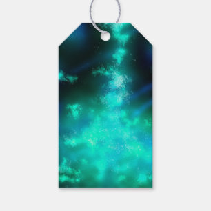 Etiquetas de Presente Verdes no Sky Emerald Green