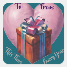 Etiquetas de presentes AI para/de adesivos