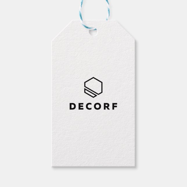 Etiquetas de presentes Azul e Branco (Frente)