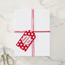 Etiquetas de presentes da Bolinhas do feliz dia de
