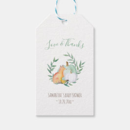 Etiquetas de presentes da Fox - Chá de fraldas de