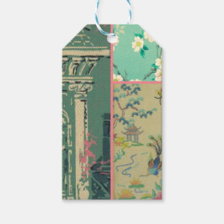 Etiquetas de presentes de colagem de papel de pare