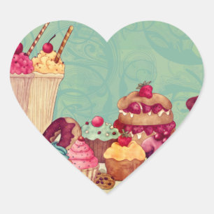 Etiquetas de presentes de Cupcake e Sorvete