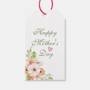 Etiquetas de presentes de Dia de as mães felizEtiq