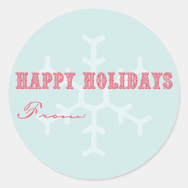 Etiquetas de presentes de feriado (Frente)