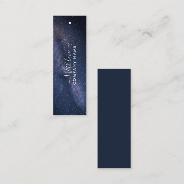 Etiquetas de presentes de galáxia mágica (Frente/Verso)