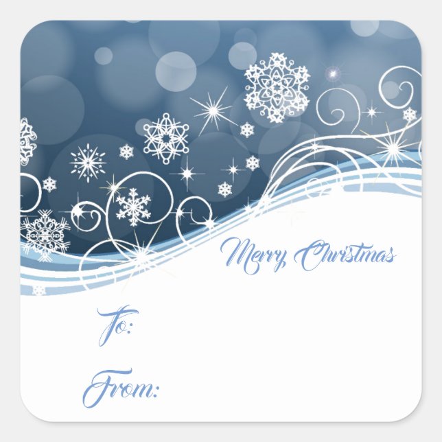 Etiquetas de presentes de Natal (Frente)