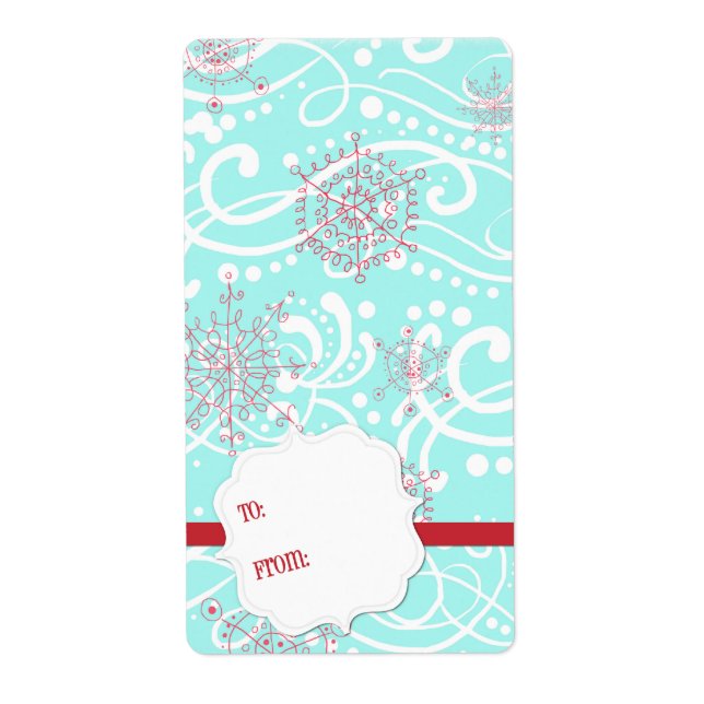 Etiquetas de presentes de Natal (Frente)