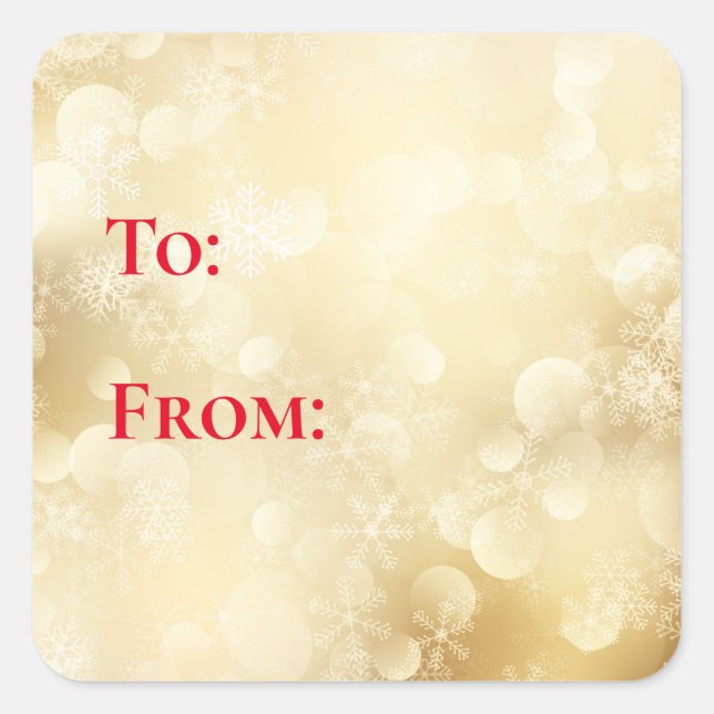 Etiquetas de presentes de Natal (Frente)