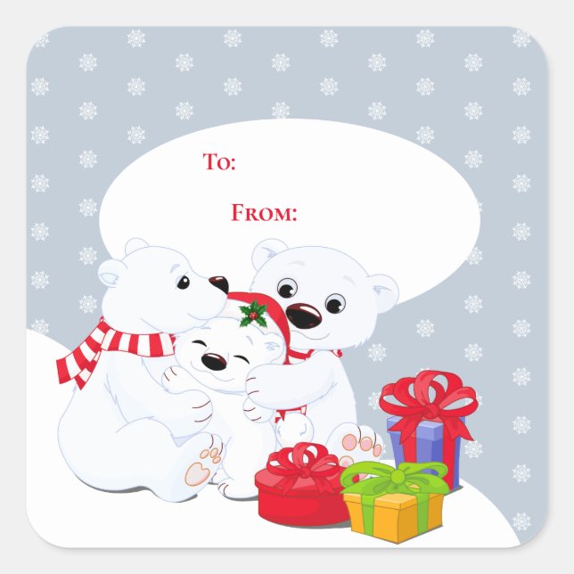 Etiquetas de presentes de Natal (Frente)
