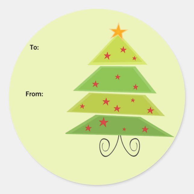 Etiquetas de presentes de Natal (Frente)