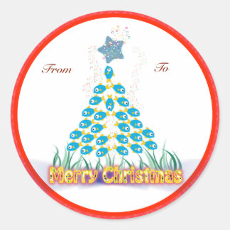 Etiquetas de presentes de Natal: Árvore de Natal d