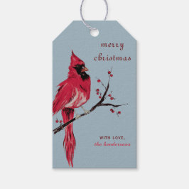 Etiquetas de presentes de Natal Cardinal