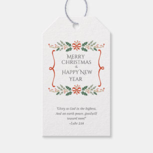 Etiquetas de presentes de Natal com o tema das esc