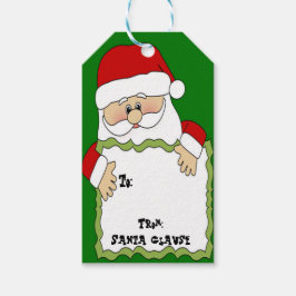 Etiquetas de presentes de Natal de Papais noeis