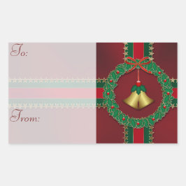 Etiquetas de presentes de Natal em estrelas e tira