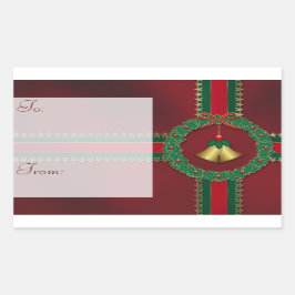 Etiquetas de presentes de Natal em estrelas e tira