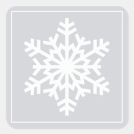 Etiquetas de presentes de Natal em floco de Neve B