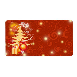 Etiquetas de presentes de Natal impressas
