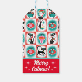 Etiquetas de presentes de Natal para gatos MCM
