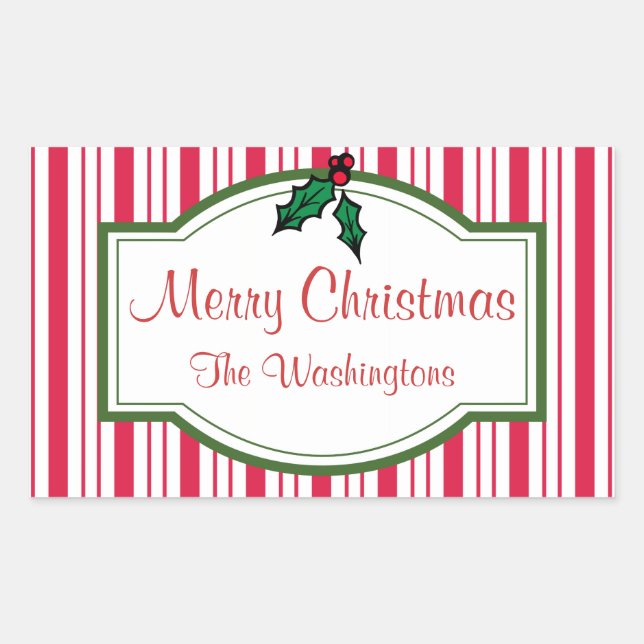 Etiquetas de presentes de Natal personalizadas (Frente)