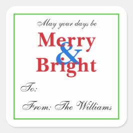 Etiquetas de presentes de Natal personalizadas