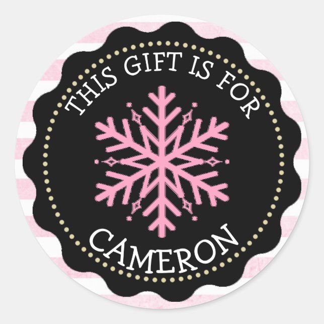 Etiquetas de presentes de Natal personalizadas (Frente)