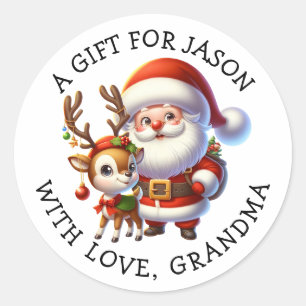 Etiquetas de presentes de Natal personalizadas