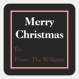 Etiquetas de presentes de Natal personalizadas