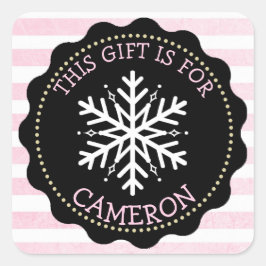 Etiquetas de presentes de Natal personalizadas