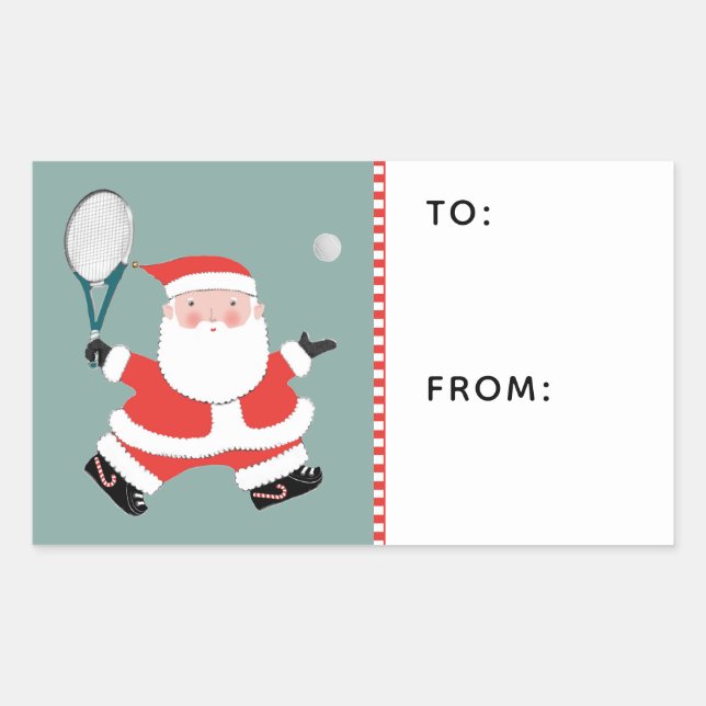 Etiquetas de presentes de Natal tênis (Frente)