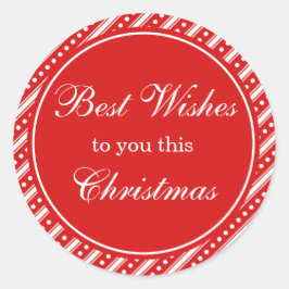 Etiquetas de presentes de Natal Vermelho e Branco