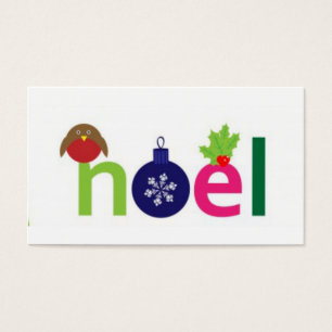 Etiquetas de presentes de Noel festivo