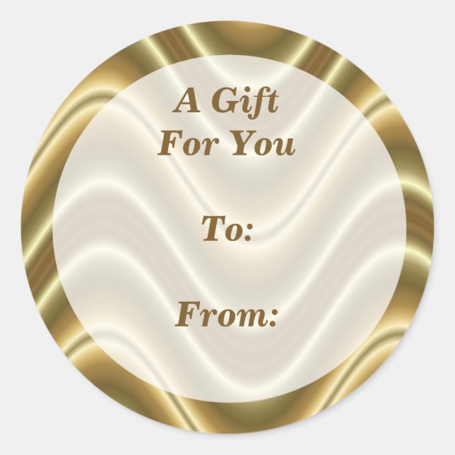 etiquetas de presentes de ouro (Frente)
