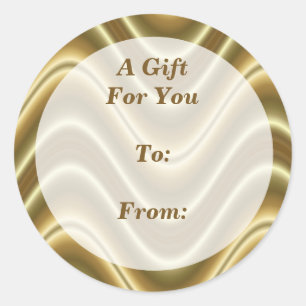 etiquetas de presentes de ouro