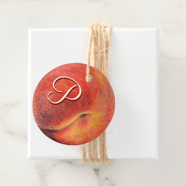 Etiquetas de presentes de pêssego (In Situ)