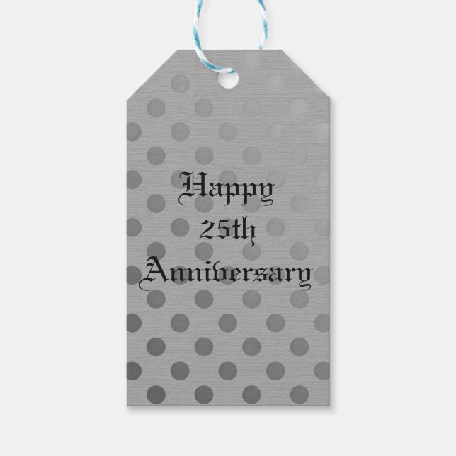 Etiquetas de presentes de prata (Frente)