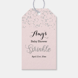 Etiquetas de presentes do Chá de fraldas de borrif