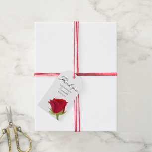 Etiquetas de presentes do Chá de panela de rosa ve