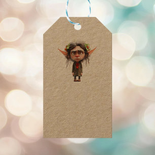 Etiquetas de presentes do Elf Kraft da Lady Christ