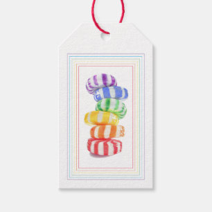 Etiquetas de presentes do RAINBOW CANDY