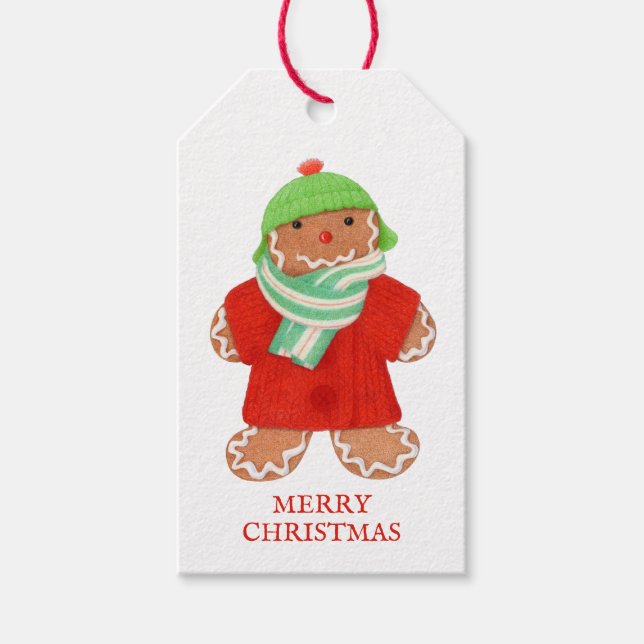Etiquetas de presentes do WOOLIE GINGERBREAD (Frente)