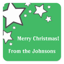 Etiquetas de presentes estreladas