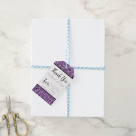 Etiquetas de presentes favoritas de falso roxo esc